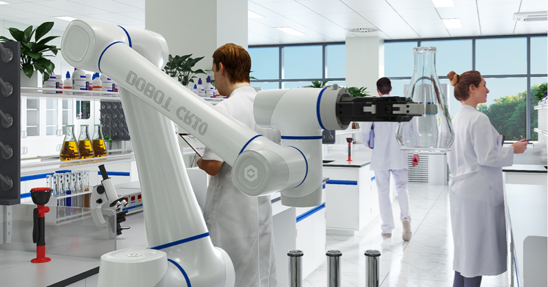 越疆科技,越疆,越疆機(jī)器人,越疆官網(wǎng),dobot,協(xié)作機(jī)器人,越疆協(xié)作機(jī)器人,協(xié)作機(jī)械臂,協(xié)作機(jī)械手,自動(dòng)化機(jī)械臂,協(xié)作機(jī)器人品牌,協(xié)作機(jī)器人制造商,協(xié)作機(jī)器人研發(fā),具身智能機(jī)器人,協(xié)作機(jī)器人,科研行業(yè)應(yīng)用,樣本收集,樣本運(yùn)輸,離心處理,化學(xué)處理,樣本歸檔,運(yùn)行效益,安全功能,可靠性認(rèn)證,化學(xué)物品取樣,裝填,重復(fù)定位精度,減少實(shí)驗(yàn)傷害,減輕負(fù)擔(dān)、安全可靠
